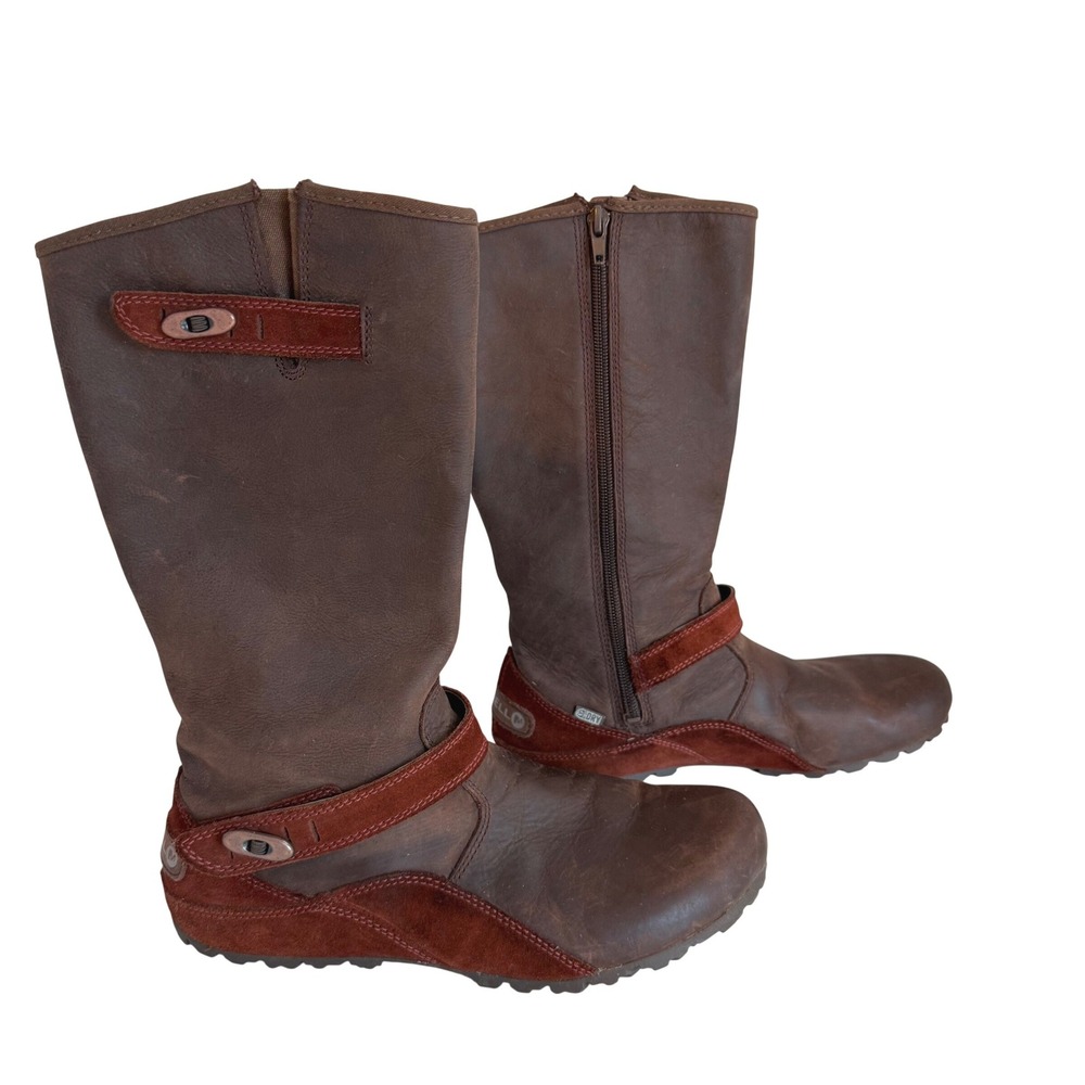 Merrell Haven Waterproof Boots Cinnamon Brown Leather Mid-Calf 7.5 Gorpcore